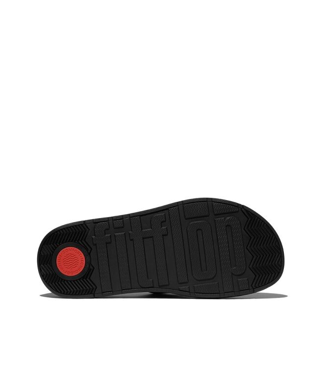 FitFlop Gen-FF Mens Leather Fisherman all black  FitFlop IZ5-090, slippers Direct leverbaar uit de webshop