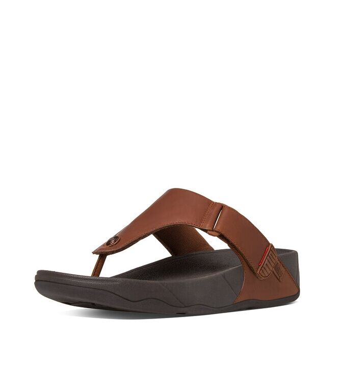FitFlop Trakk II Men dark tan FitFlop 279-277, slippers Direct leverbaar uit de webshop