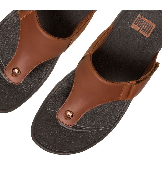 FitFlop Trakk II Men dark tan FitFlop 279-277, slippers Direct leverbaar uit de webshop