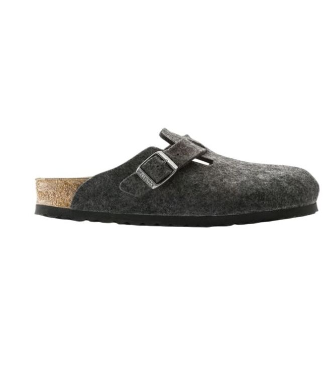 Birkenstock Boston anthracite Birkenstock 160371, slippers Direct leverbaar uit de webshop