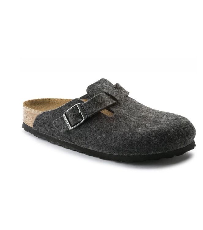 Birkenstock Boston anthracite Birkenstock 160371, slippers Direct leverbaar uit de webshop
