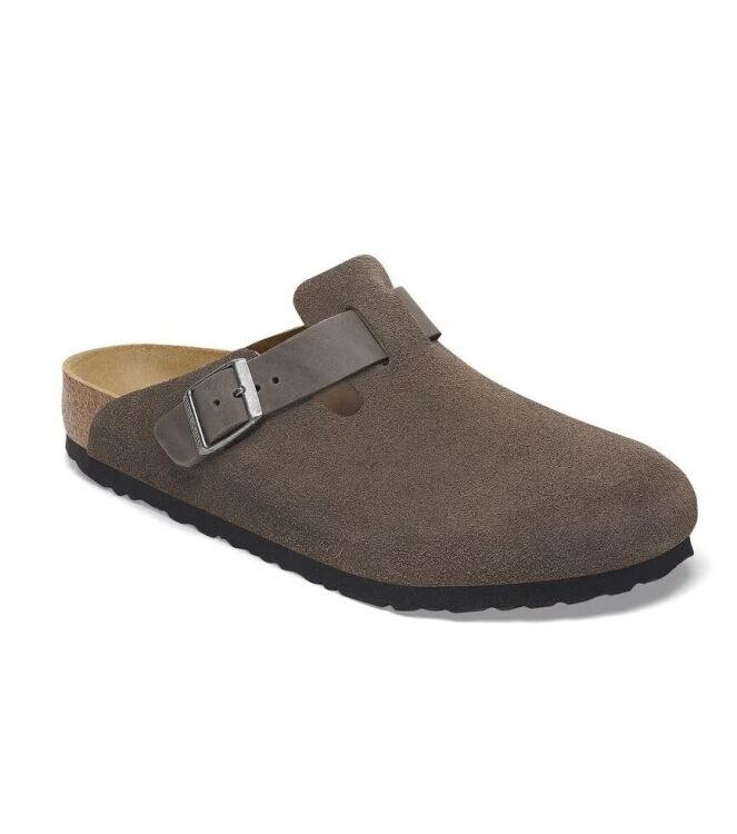 Birkenstock Boston BS concrete gray Birkenstock 1029193, slippers Direct leverbaar uit de webshop