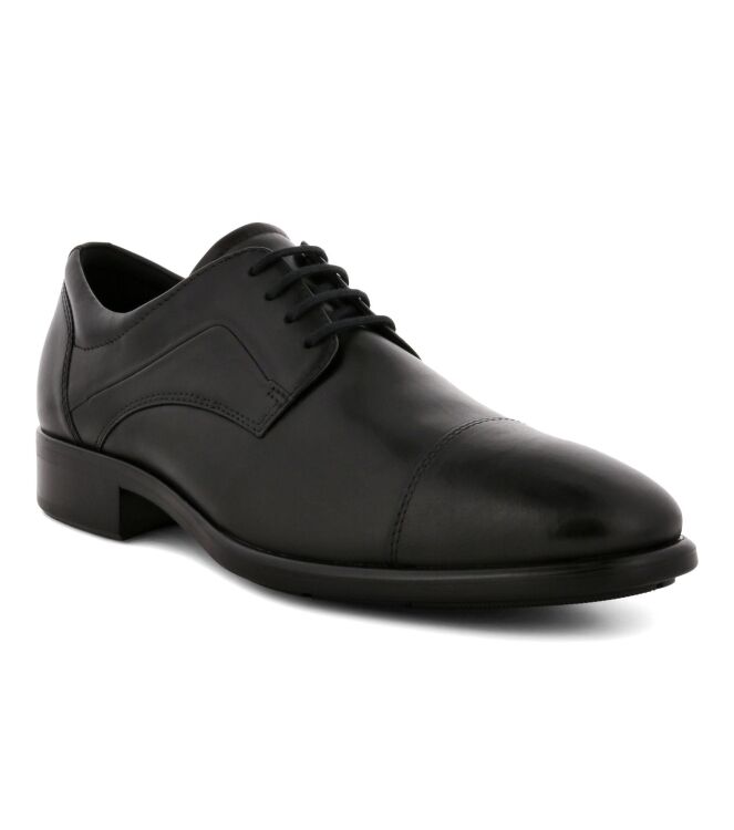 ECCO Citytray black santiago  ECCO 51270401001, sneakers / veterschoenen Direct leverbaar uit de webshop