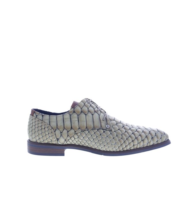 Berkelmans Cartagena reptile beige  Berkelmans 2410073271, sneakers / veterschoenen Direct leverbaar uit de webshop