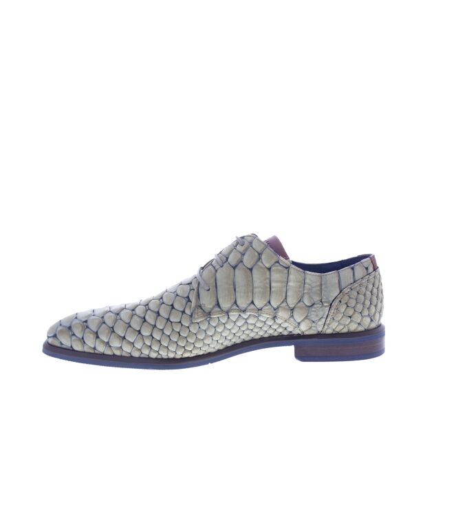 Berkelmans Cartagena reptile beige  Berkelmans 2410073271, sneakers / veterschoenen Direct leverbaar uit de webshop