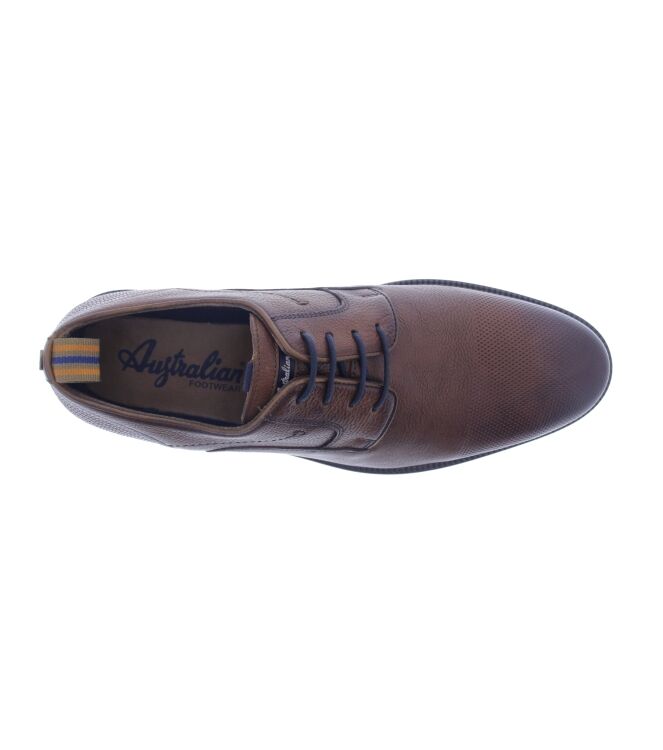 Australian Verona dark cognac  Australian 15.1635.01-D48, sneakers / veterschoenen Direct leverbaar uit de webshop