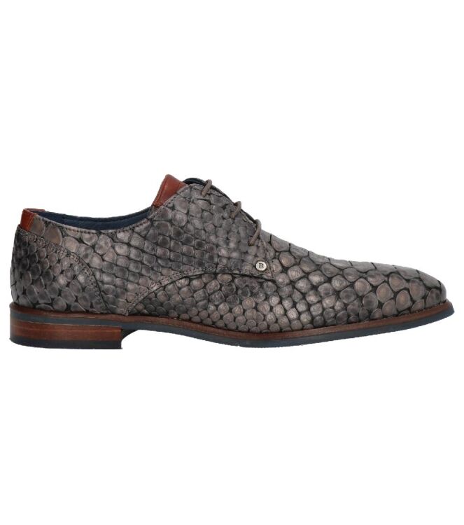 Berkelmans Cartagena Reptile Zulu black/grey  Berkelmans 2420073310, sneakers / veterschoenen Direct leverbaar uit de webshop