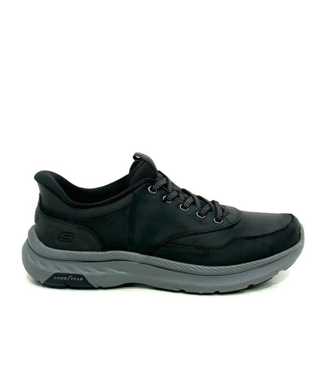 Skechers Pollard-Brax black  Skechers 205338-BLK, sneakers / veterschoenen Direct leverbaar uit de webshop