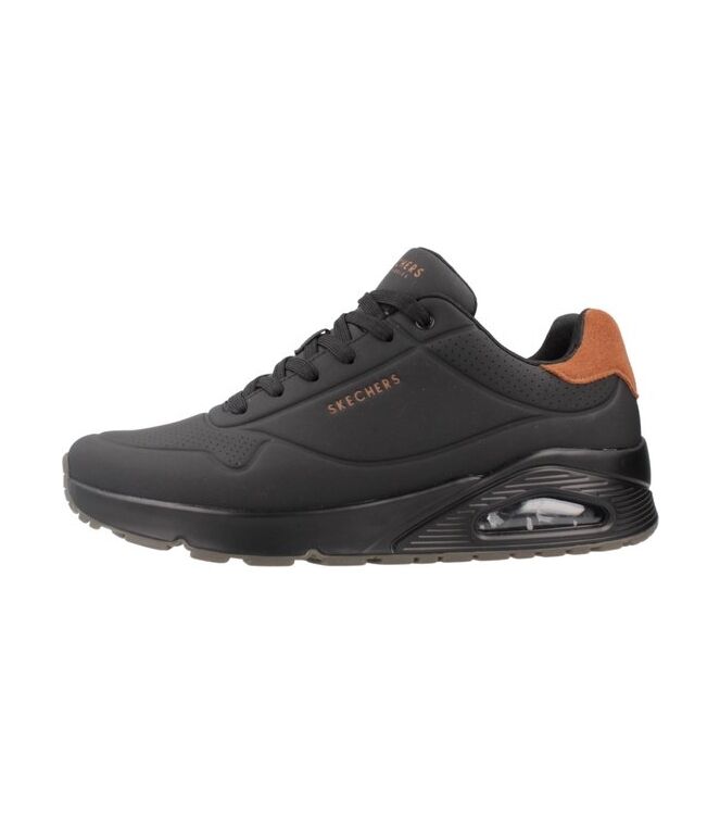 Skechers Uno-Suited On Air black  Skechers 183004-BBK, sneakers / veterschoenen Direct leverbaar uit de webshop