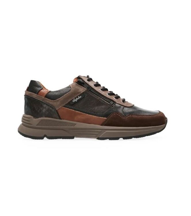 Australian Connery black-taupe-cognac  Australian 15.1682.01-AHC, sneakers / veterschoenen Direct leverbaar uit de webshop