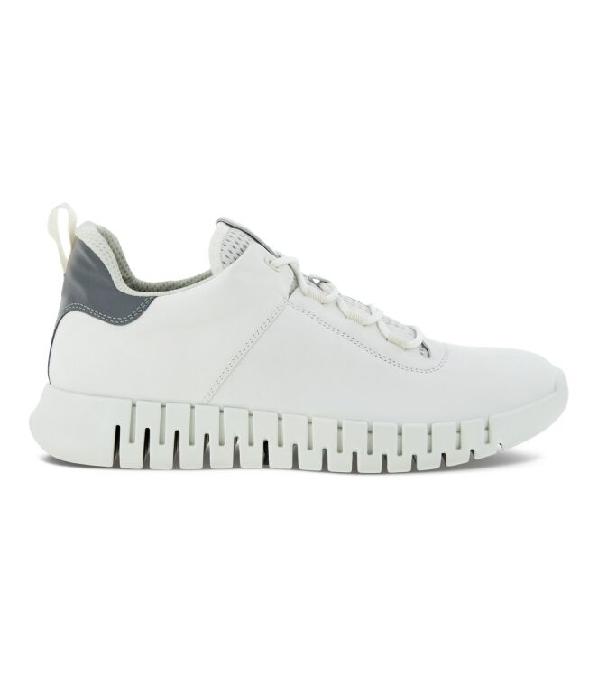 ECCO Gruuv M dual fit white ECCO 52520450874, sneakers / veterschoenen Direct leverbaar uit de webshop
