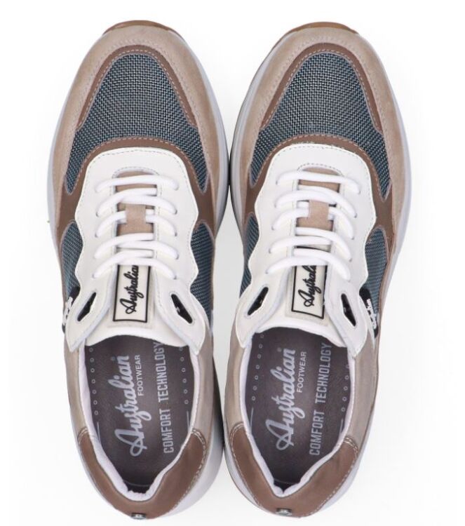 Australian Halifax grey-beige-white Australian 15.1713.01-KI5, sneakers / veterschoenen Direct leverbaar uit de webshop