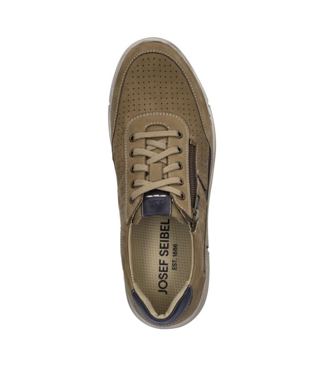 Josef Seibel Enrico 32 sand-kombi  Josef Seibel 25332.518.221, sneakers / veterschoenen Direct leverbaar uit de webshop