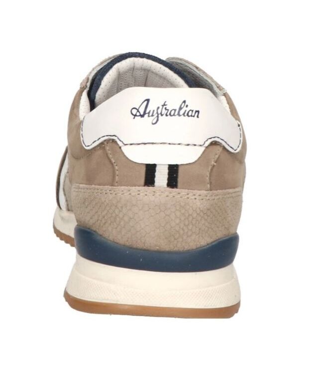 Australian Bakersville taupe  Australian 15.1667.02-L04, sneakers / veterschoenen Direct leverbaar uit de webshop