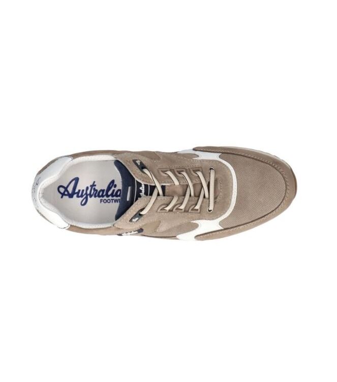 Australian Bakersville taupe  Australian 15.1667.02-L04, sneakers / veterschoenen Direct leverbaar uit de webshop