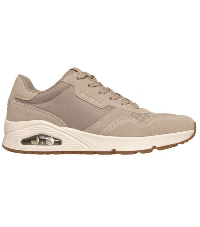 Skechers Uno-Vintage Air taupe Skechers 183365-TPE, sneakers / veterschoenen Direct leverbaar uit de webshop
