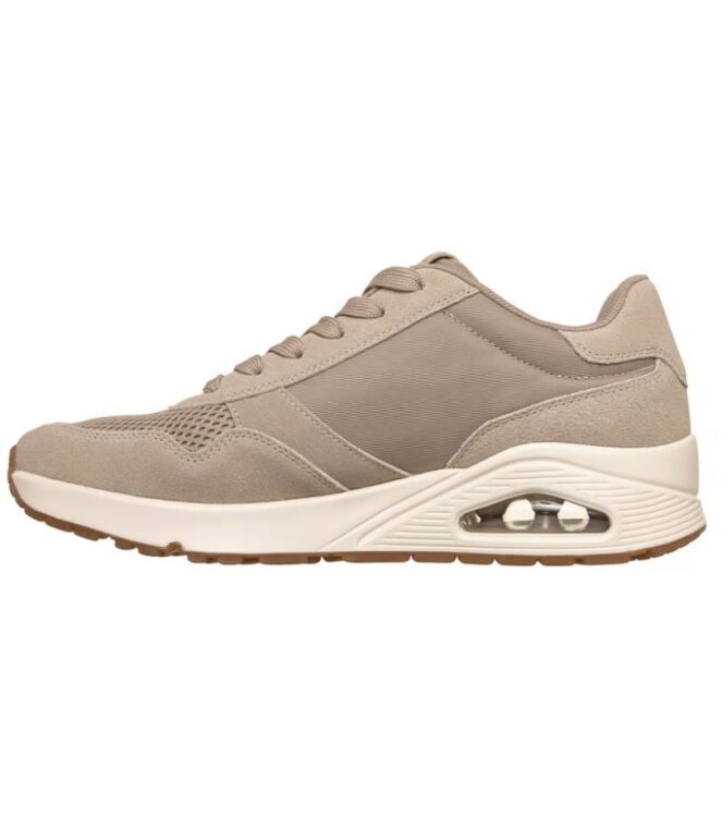 Skechers Uno-Vintage Air taupe Skechers 183365-TPE, sneakers / veterschoenen Direct leverbaar uit de webshop