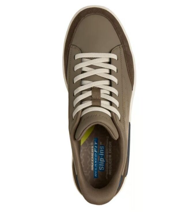 Skechers Verloma-Radical dark taupe Skechers 211370-DKTP, sneakers / veterschoenen Direct leverbaar uit de webshop