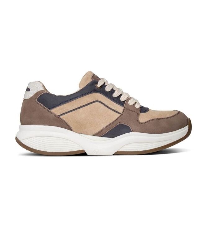 Xsensible Stretchwalker SWX 29 dark taupe combi Xsensible Stretchwalker 32502.2.515, sneakers / veterschoenen Direct leverbaar uit de webshop