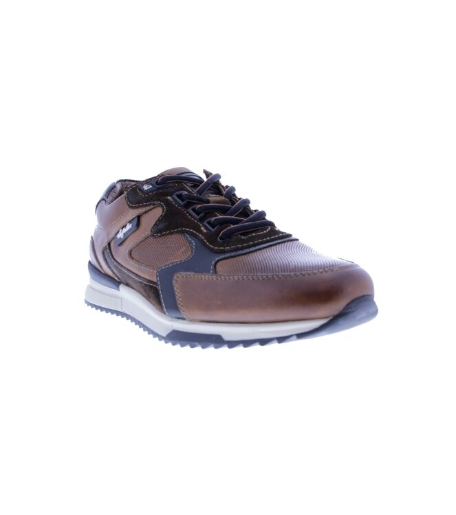 Australian Bakersville cognac/black  Australian 15.1667.01-D43, sneakers / veterschoenen Direct leverbaar uit de webshop