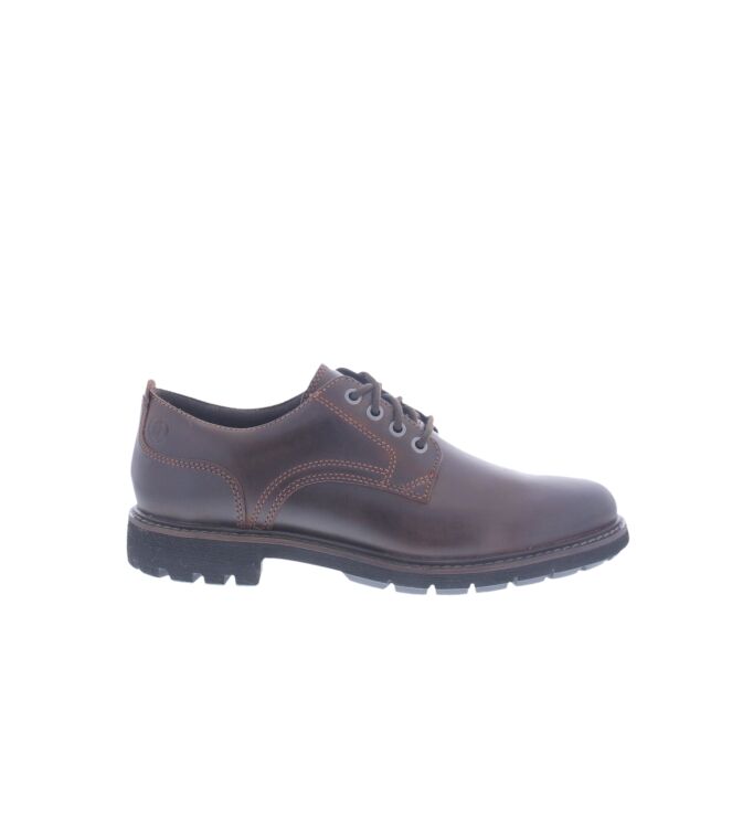 Clarks Batcome Tie dark tan  Clarks 26173436, sneakers / veterschoenen Direct leverbaar uit de webshop