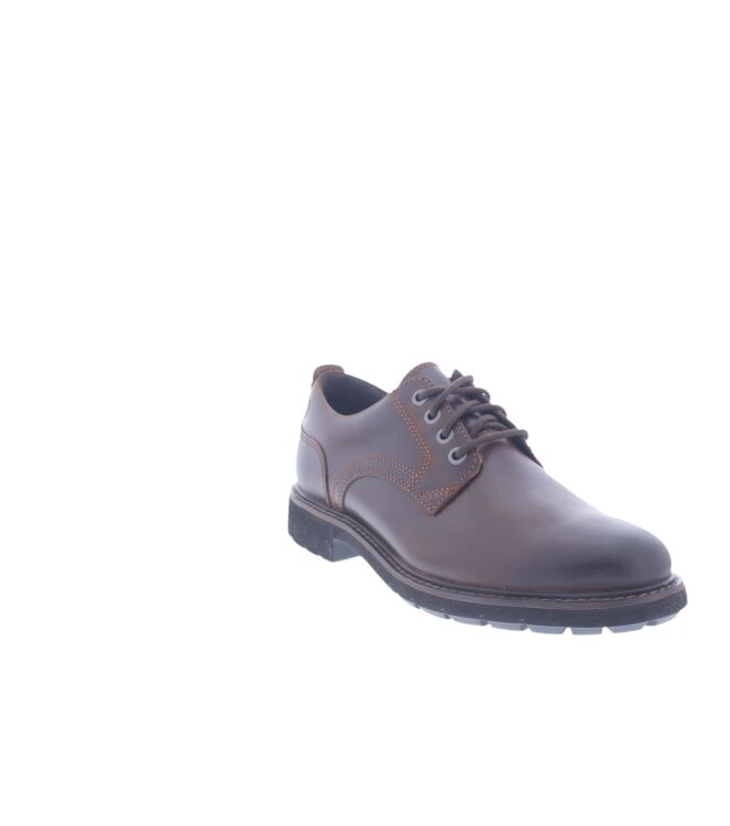 Clarks Batcome Tie dark tan  Clarks 26173436, sneakers / veterschoenen Direct leverbaar uit de webshop