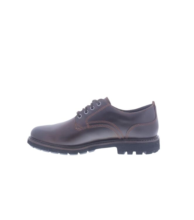 Clarks Batcome Tie dark tan  Clarks 26173436, sneakers / veterschoenen Direct leverbaar uit de webshop
