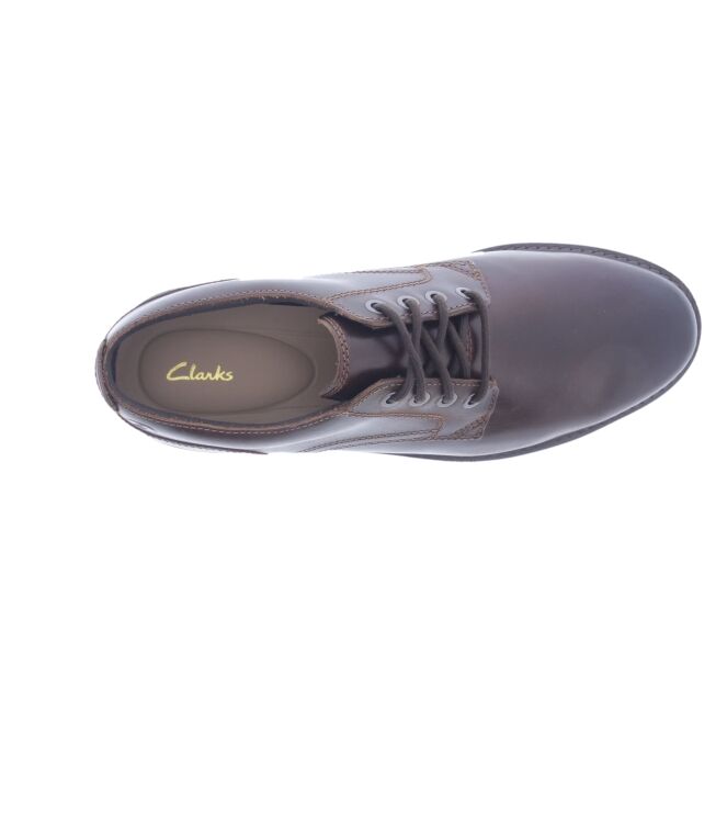 Clarks Batcome Tie dark tan  Clarks 26173436, sneakers / veterschoenen Direct leverbaar uit de webshop