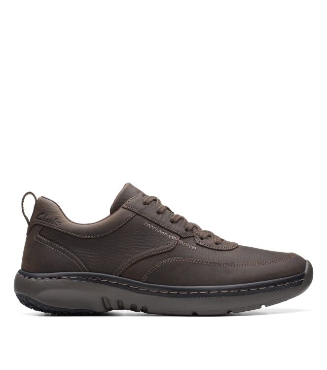 Clarks ClarksPro Lace dark brown  Clarks 26175191, sneakers / veterschoenen Direct leverbaar uit de webshop