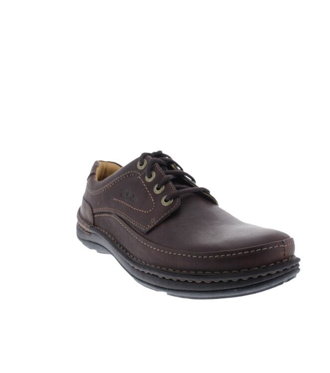 Clarks Nature Three mahogany  Clarks 20339005H, sneakers / veterschoenen Direct leverbaar uit de webshop