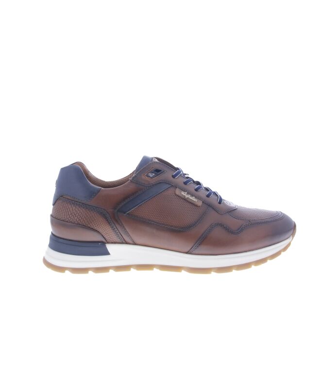 Australian Novecento tan tan-blue-white  Australian 15.1632.02-T30, sneakers / veterschoenen Direct leverbaar uit de webshop