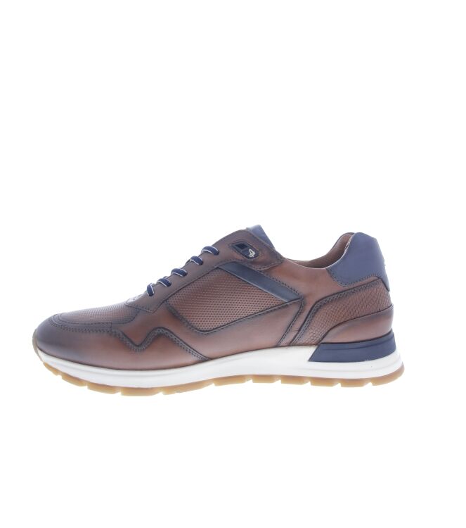 Australian Novecento tan tan-blue-white  Australian 15.1632.02-T30, sneakers / veterschoenen Direct leverbaar uit de webshop