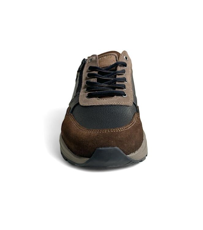 Australian Connery black/taupe/cognac  Australian 15.1646.03-AHC, sneakers / veterschoenen Direct leverbaar uit de webshop