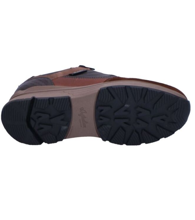 Australian Connery black/taupe/cognac  Australian 15.1646.03-AHC, sneakers / veterschoenen Direct leverbaar uit de webshop