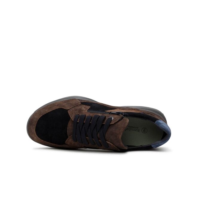 Xsensible Stretchwalker SWX14 brown combi Xsensible Stretchwalker 30088.2.352, sneakers / veterschoenen Direct leverbaar uit de webshop