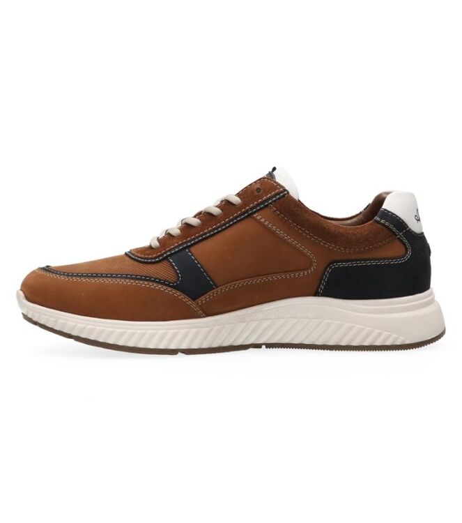 Australian Maurizio cognac-blue  Australian 15.1680.02-DF6, sneakers / veterschoenen Direct leverbaar uit de webshop