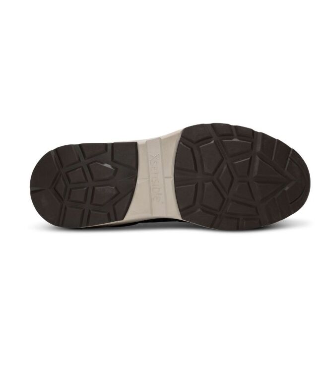 Xsensible Stretchwalker Manhattan dark taupe combi Xsensible Stretchwalker 33204.2.515, sneakers / veterschoenen Direct leverbaar uit de webshop