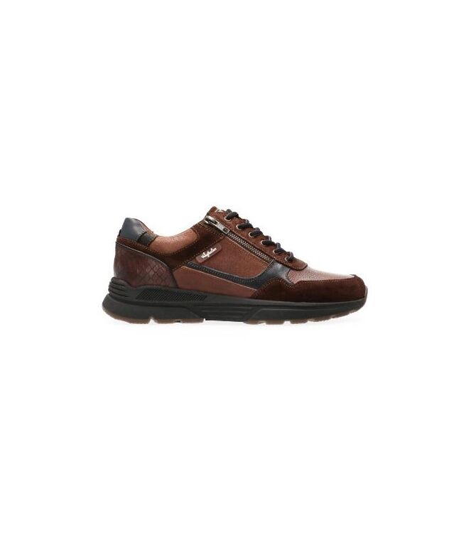 Australian Connery cognac-black  Australian 15.1682.01-D43, sneakers / veterschoenen Direct leverbaar uit de webshop