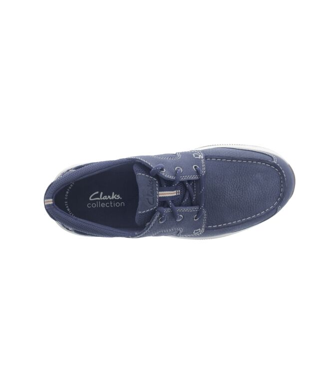 Clarks Sailview Lace navy Clarks 26176972, sneakers / veterschoenen Direct leverbaar uit de webshop