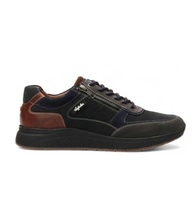 Australian Maurizio blue-cognac  Australian 15.1680.01-S32, sneakers / veterschoenen Direct leverbaar uit de webshop