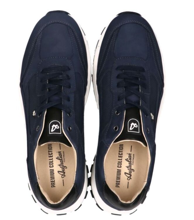 Australian Mazzerato dark blue Australian 15.1694.02-S18, sneakers / veterschoenen Direct leverbaar uit de webshop