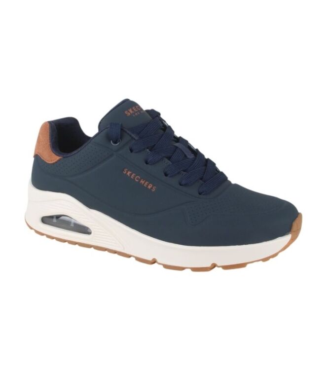 Skechers Uno-Suited On Air navy  Skechers 183004-NVY, sneakers / veterschoenen Direct leverbaar uit de webshop