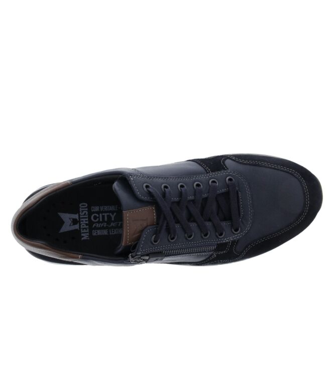 Mephisto Bradley blue  Mephisto 3655-P5128748, sneakers / veterschoenen Direct leverbaar uit de webshop