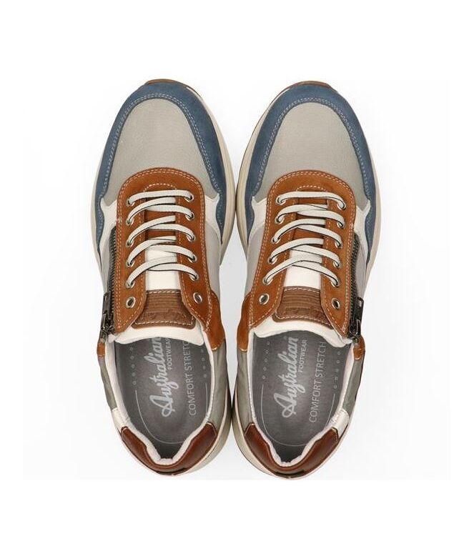 Australian Connery grey Australian 15.1682.02-KB3, sneakers / veterschoenen Direct leverbaar uit de webshop