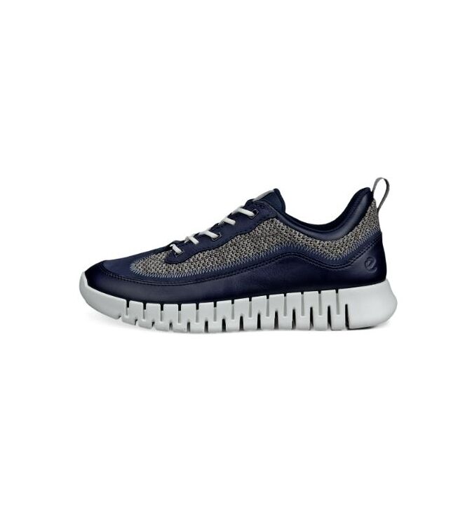 ECCO Gruuv M Night sky combi  ECCO 52529461397, sneakers / veterschoenen Direct leverbaar uit de webshop