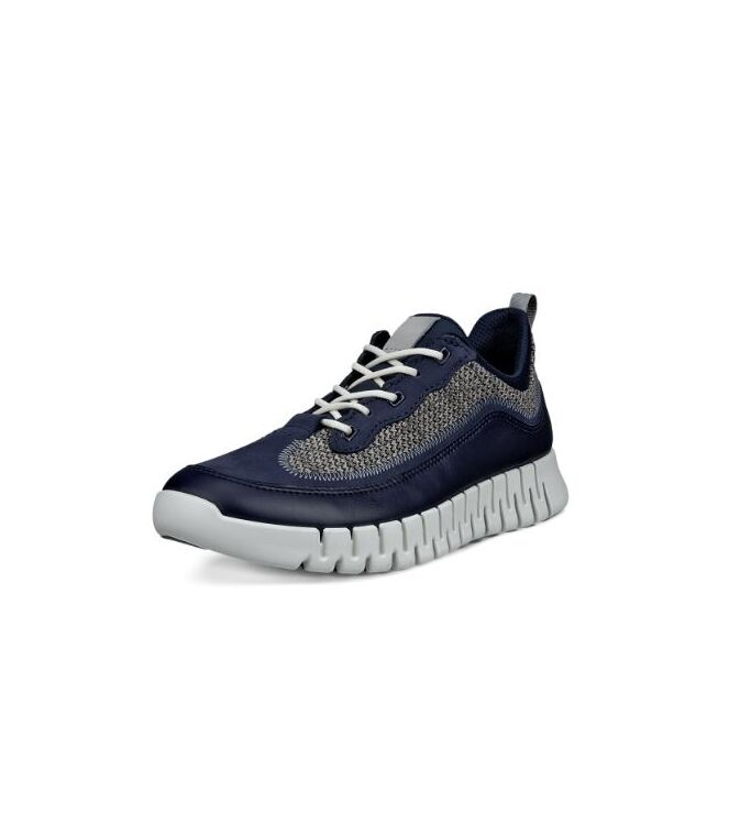 ECCO Gruuv M Night sky combi  ECCO 52529461397, sneakers / veterschoenen Direct leverbaar uit de webshop