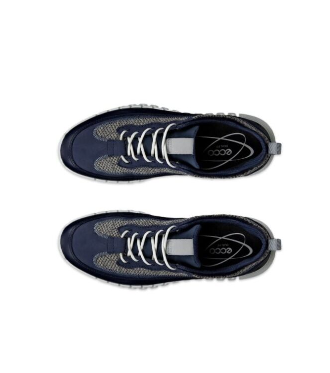 ECCO Gruuv M Night sky combi  ECCO 52529461397, sneakers / veterschoenen Direct leverbaar uit de webshop
