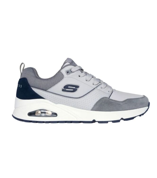 Skechers Uno-Retro One grey Skechers 183020-GRY, sneakers / veterschoenen Direct leverbaar uit de webshop