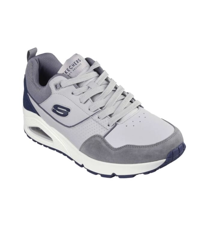 Skechers Uno-Retro One grey Skechers 183020-GRY, sneakers / veterschoenen Direct leverbaar uit de webshop