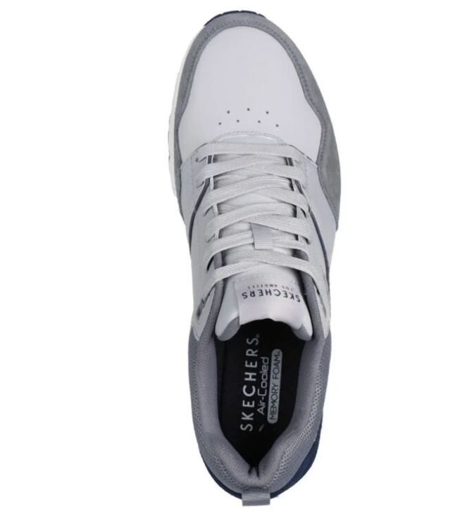Skechers Uno-Retro One grey Skechers 183020-GRY, sneakers / veterschoenen Direct leverbaar uit de webshop